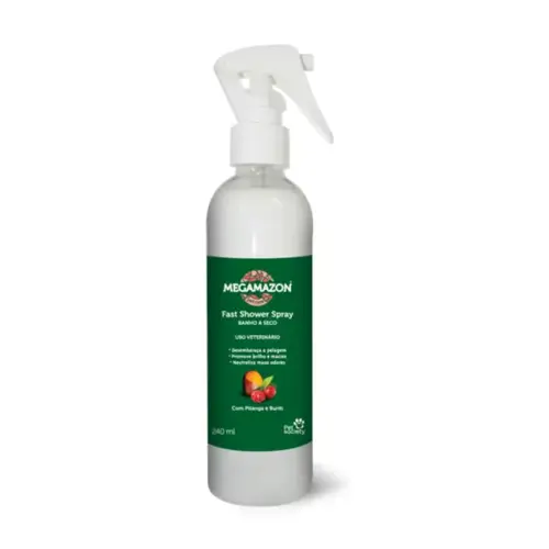 Spray Megamazon Fast Shower 240ml para Animales