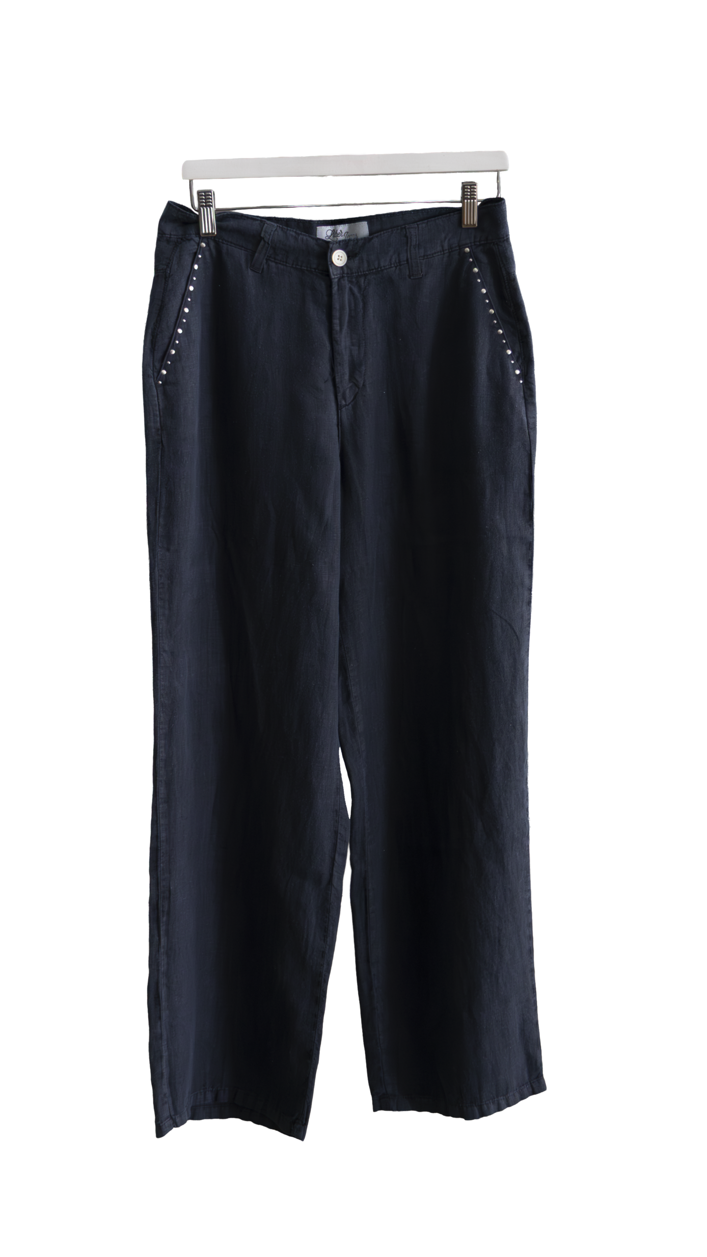 Linen Wide-Leg Trousers - Image 3