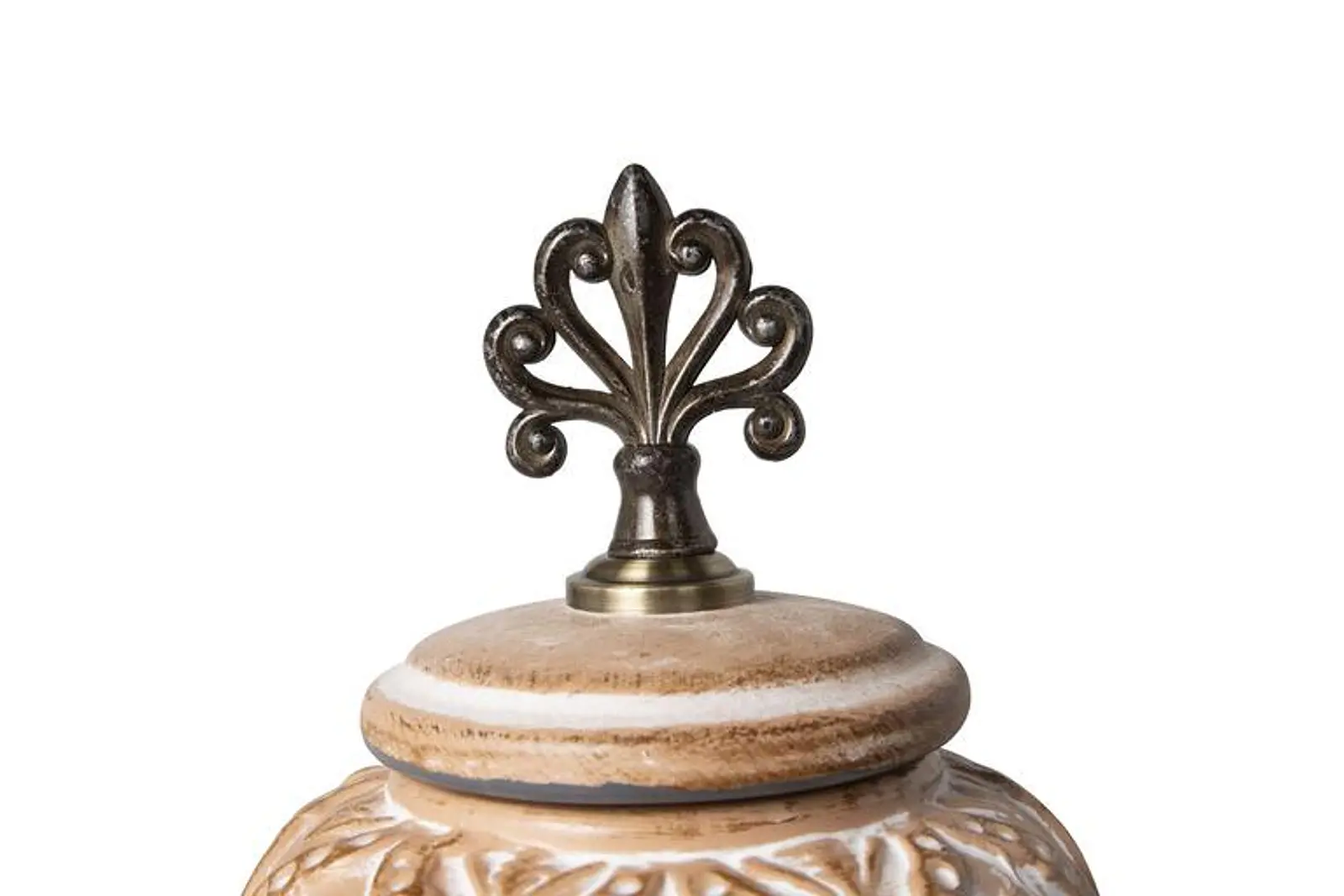 Pote de Cerâmica com Pega em Metal – Estilo Contemporâneo - Image 3