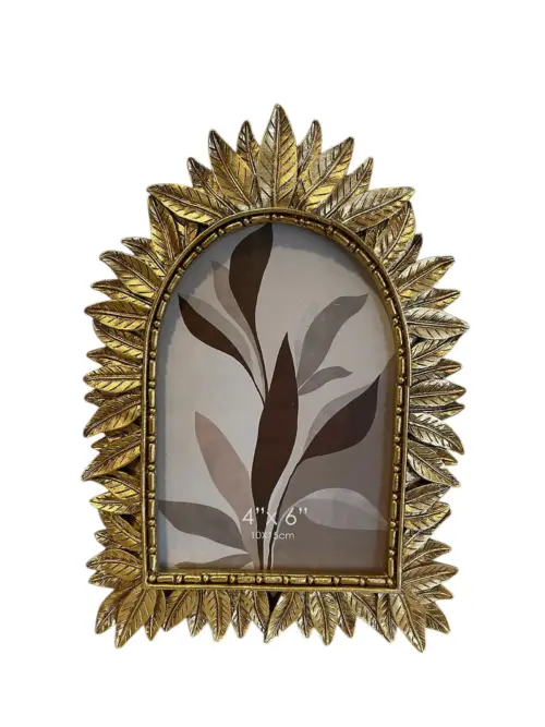 Moldura Folhas Douradas