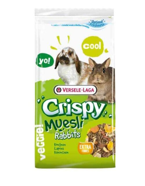Versele Laga Crispy Muesli Rabbits para coelho e coelho anão - 1KG