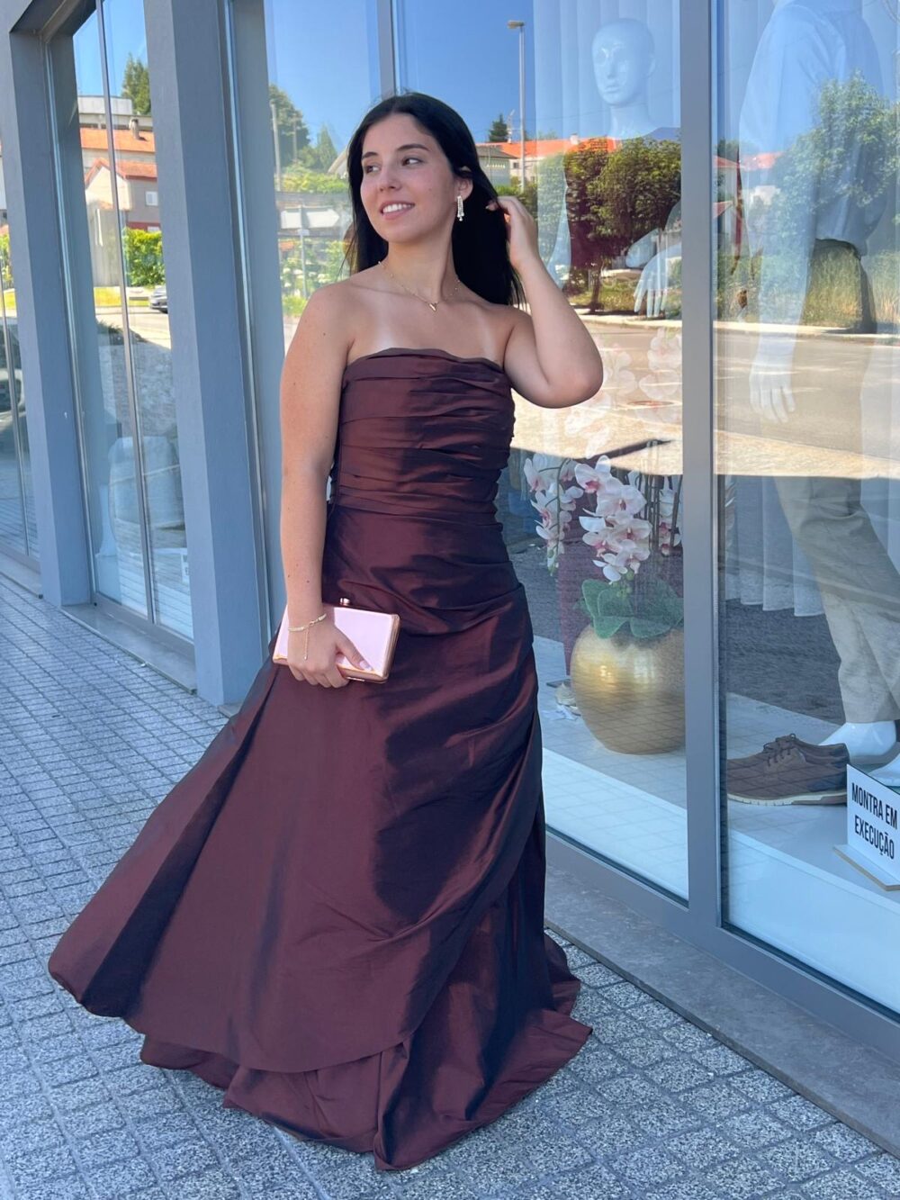 Vestido Glam Marsala - Imagen 2