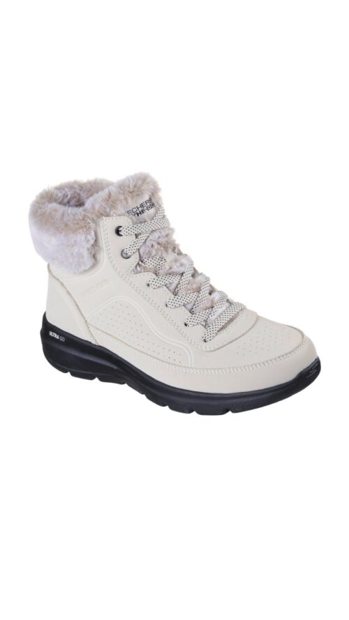 SKECHERS 'Glacial Ultra' ankle boots in white