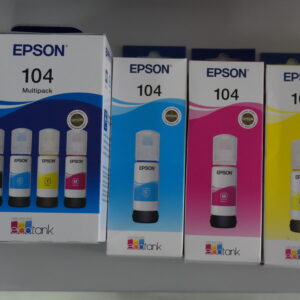 Original Epson 104 EcoTank inks – Multipack and individual units
