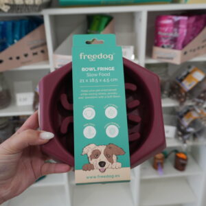Freedog feeding bowl with "Slow Food"