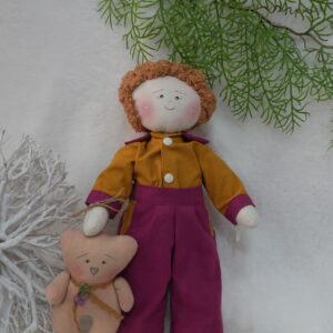 Alfazema Collection – Gabriel Doll with Bear