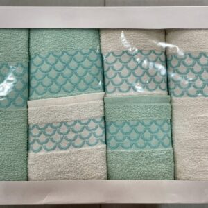 Aqua Green Towel Set (5 Pieces)