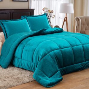 Edredão Turquesa com Almofadas (Conjunto)