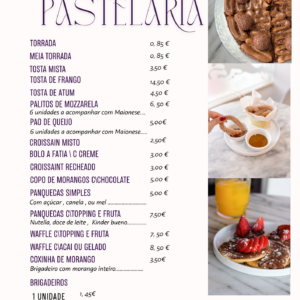 Menu Casinha do Açaí - Pastelaria