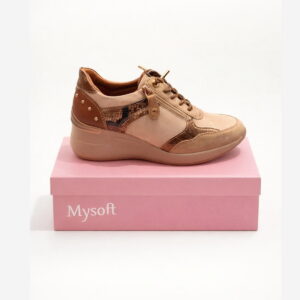 Tenis Mysoft com atacador de elástico e fecho