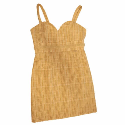 Vestido senhora goa goa perulas cintura