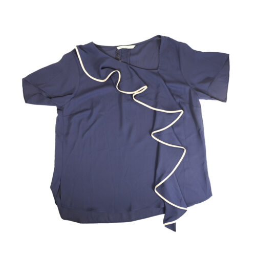 blusa azul folho bege silvina campos