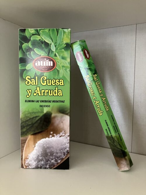 Incenso – Sal Grosso e Arruda (CAIXA HEX)