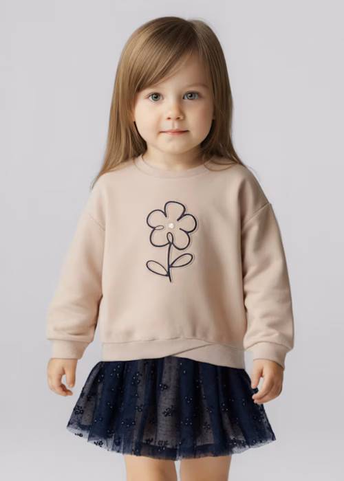 Conjunto saia tule e sweat menina MAYORAL