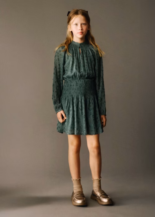 Vestido gasa rapariga (verde)