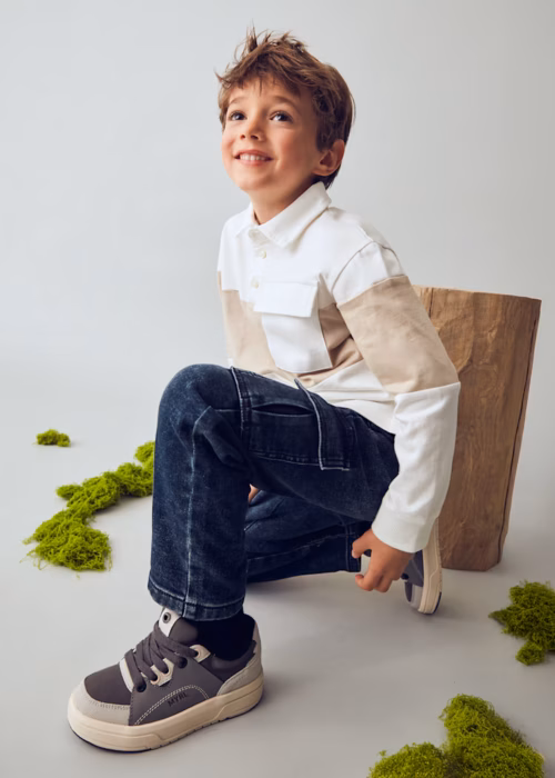 Calças ganga cargo menino