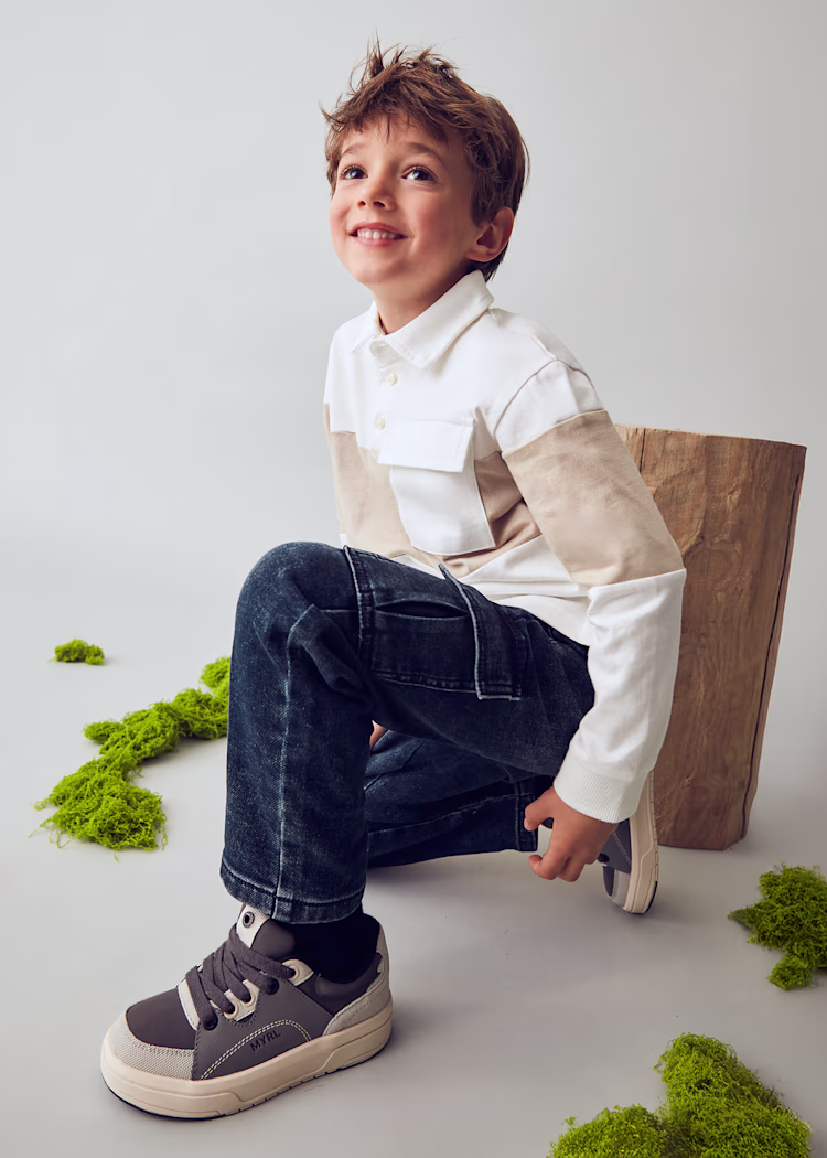 Calças ganga cargo menino