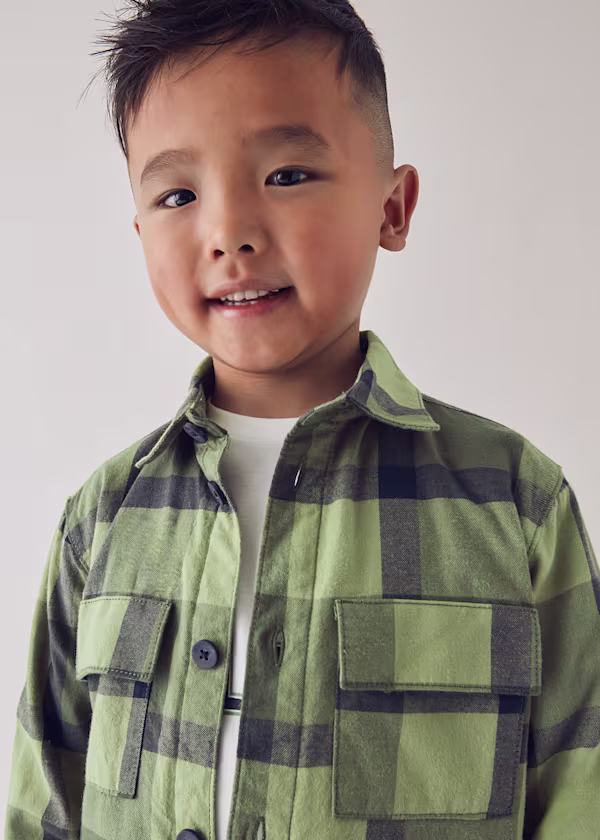 Sobre camisa quadrados menino - Image 2