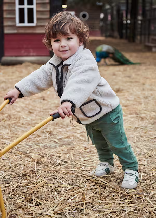 Calças bombazina fina jogger bebé - Mayoral