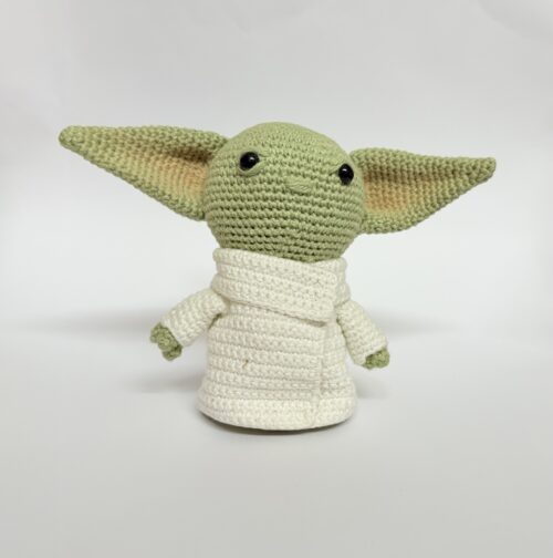 Bebé Yoda de Amigurumi - crochê