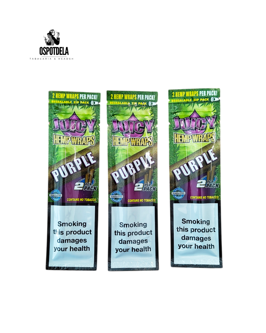 Juicy Hemp Wraps Purple – Wraps de Cânhamo Sem Tabaco