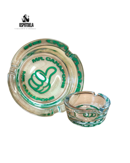 Cinzeiro de Vidro Mr. Canapone – 8,5 cm Resistente e Elegante