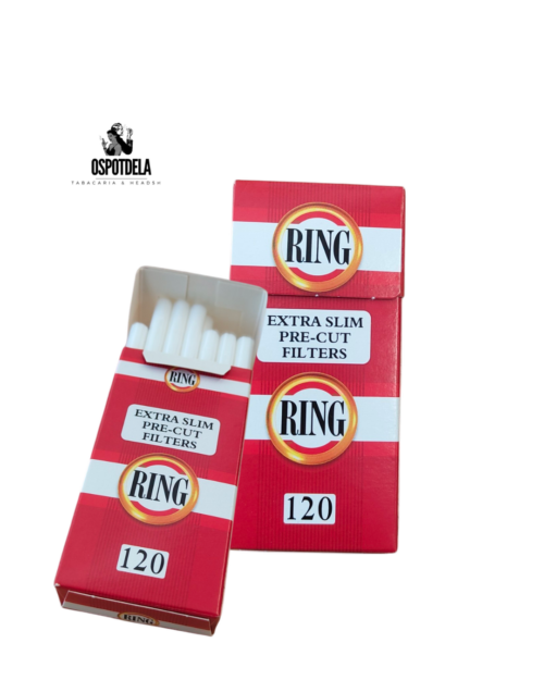 Filtros RING Extra Slim Pre-Cut | Filtros Ultrafinos para Cigarro