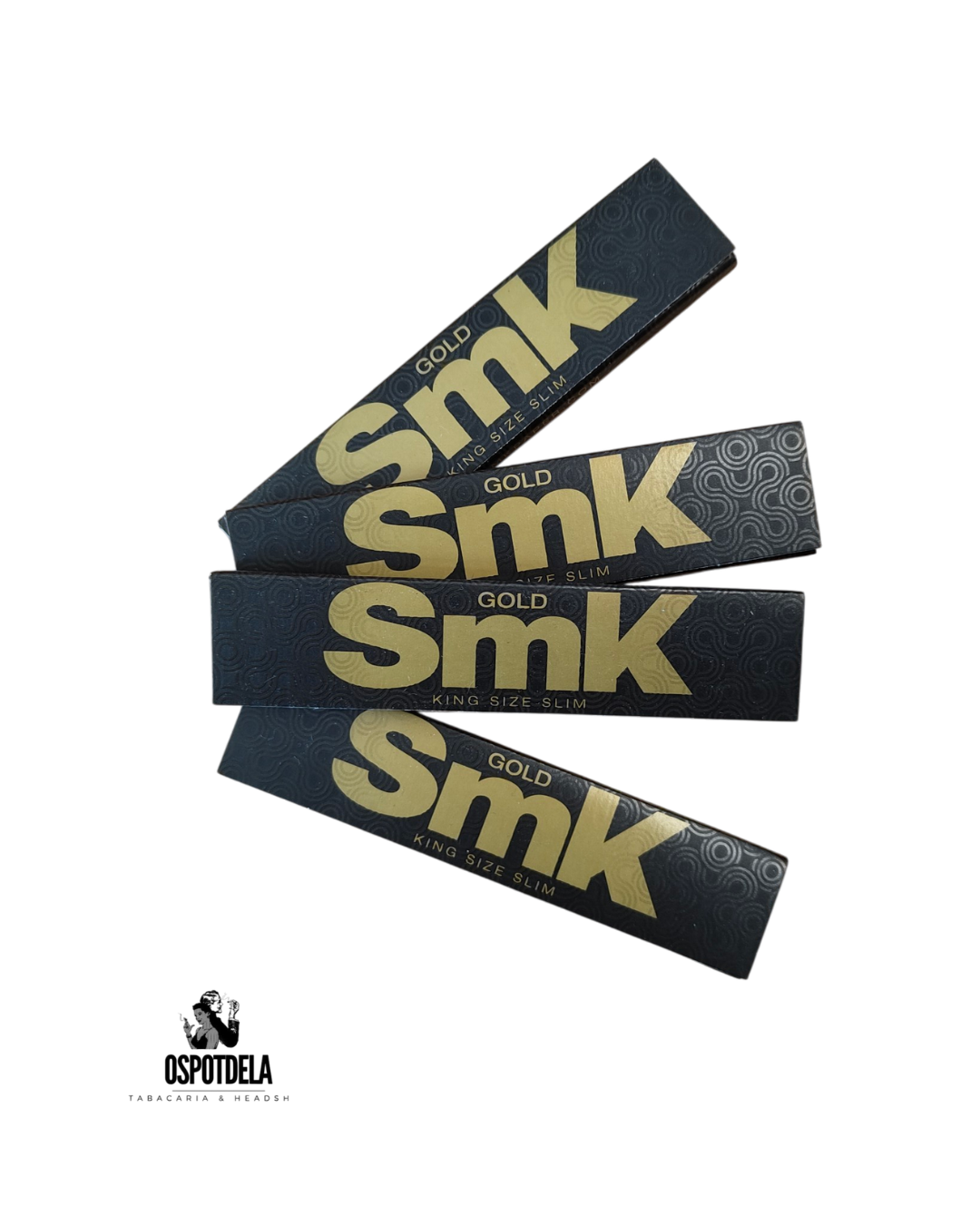 Mortalhas SMK Gold King Size Slim - Papel Ultra-Fino | Ospotdela - Imagen 2