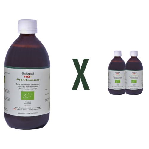 Biológico FRZ® Aloe Arborescens 2x500g - 2 garrafas