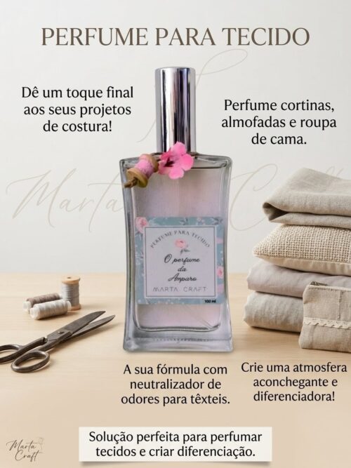 Perfume para tecidos “O perfume da Amparo” by Marta Craft