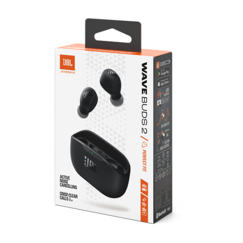 Auriculares True Wireless Bluetooth JBL Wave Buds 2 - Preto