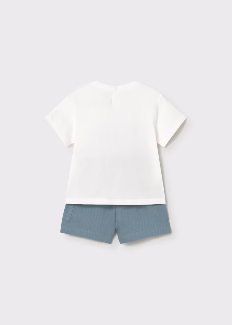 Conjunto de calção e t-shirt para bebé Mayoral - Image 2