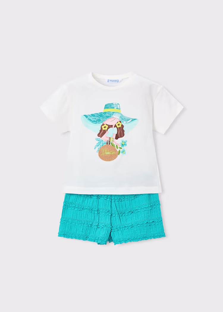 Conjunto calção e t-shirt Mayoral - Image 2
