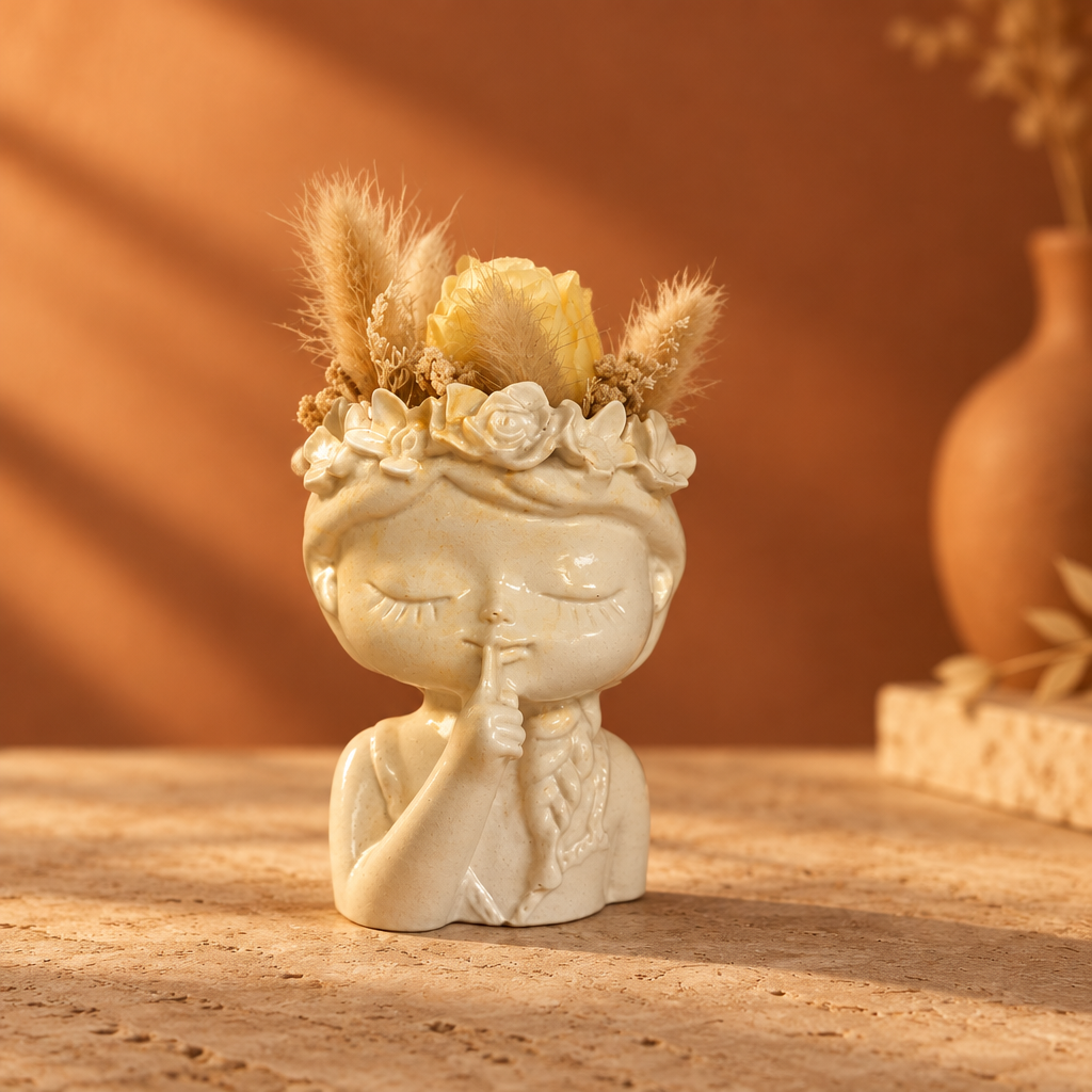 Vaso Decorativo Menina Serena – Silêncio - Imagen 7