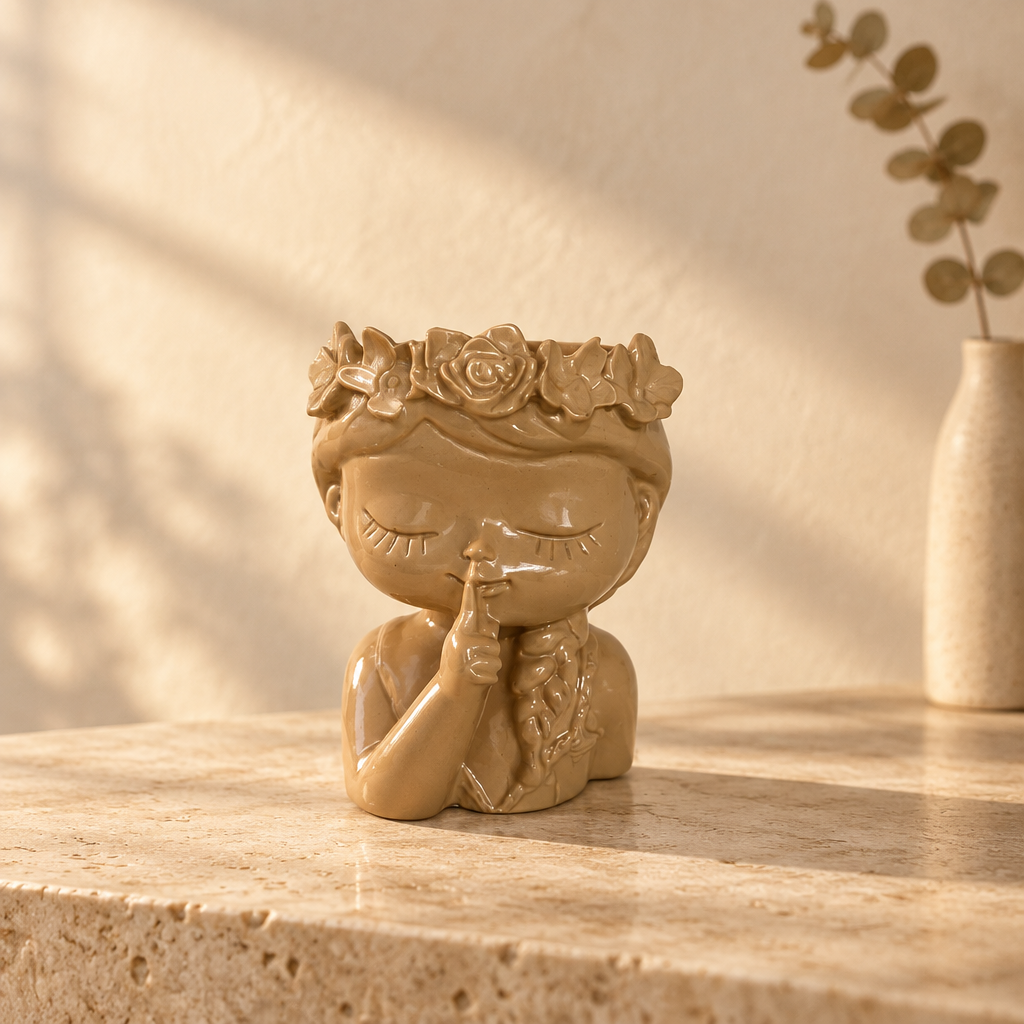 Vaso Decorativo Menina Serena – Silêncio - Imagen 5