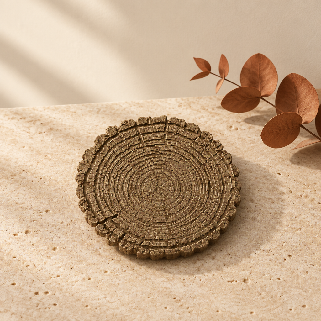 Prato Decorativo Tronco em Jesmonite - Imagen 4