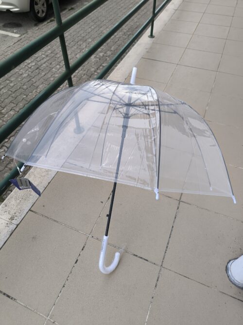 Chapéu chuva transparente liso