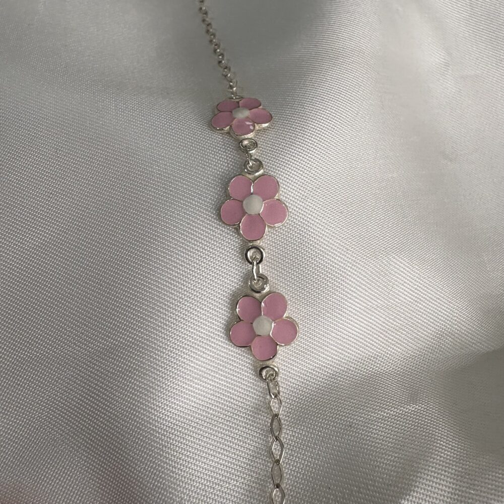 Pulseira com flores