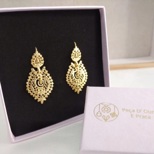 Brincos Rainha Dourados