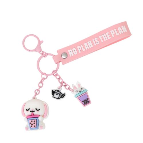 Porta Chaves com Pendentes Coelho Lazy - No Plan Is The Plan