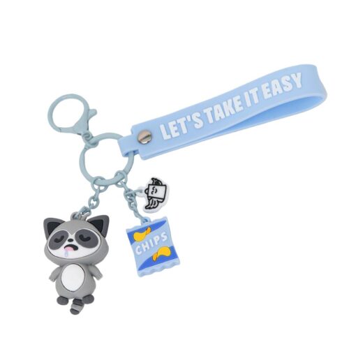 Porta Chaves com Pendentes Guaxinim Lazy - Let's Take It Easy