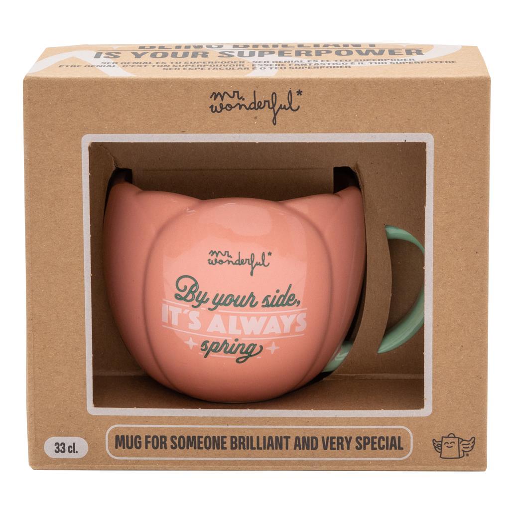Caneca Rosa 3D - By your side, it's always spring Mr. Wonderful - Image 2
