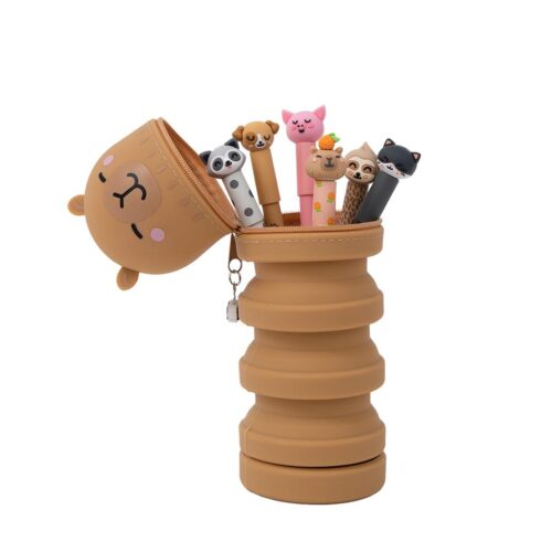 Estojo Extensível + 6 esferográficas apagáveis bo-bo - Capivara Mr. Wonderful