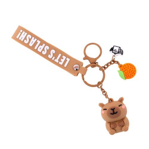 Porta-chaves com pendente Capivara - Let's splash! Mr. Wonderful