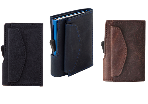 C-Secure Porta-Cartões RFID Couro Vintage (Cópia)