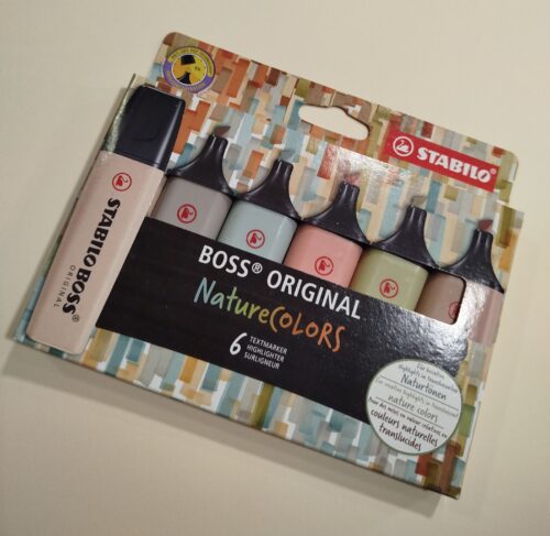 Set de 6 Marcadores Fluorescentes Tons Natureza