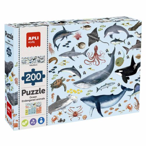 Puzzle Animais Ameaçados Oceano