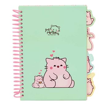 Caderno A5 Espiral com Separadores Pembe The Pink Cat
