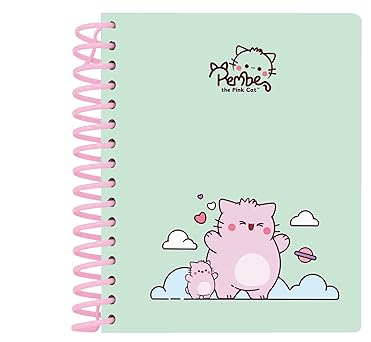 Caderno Espiral A6 Pembe The Pink Cat