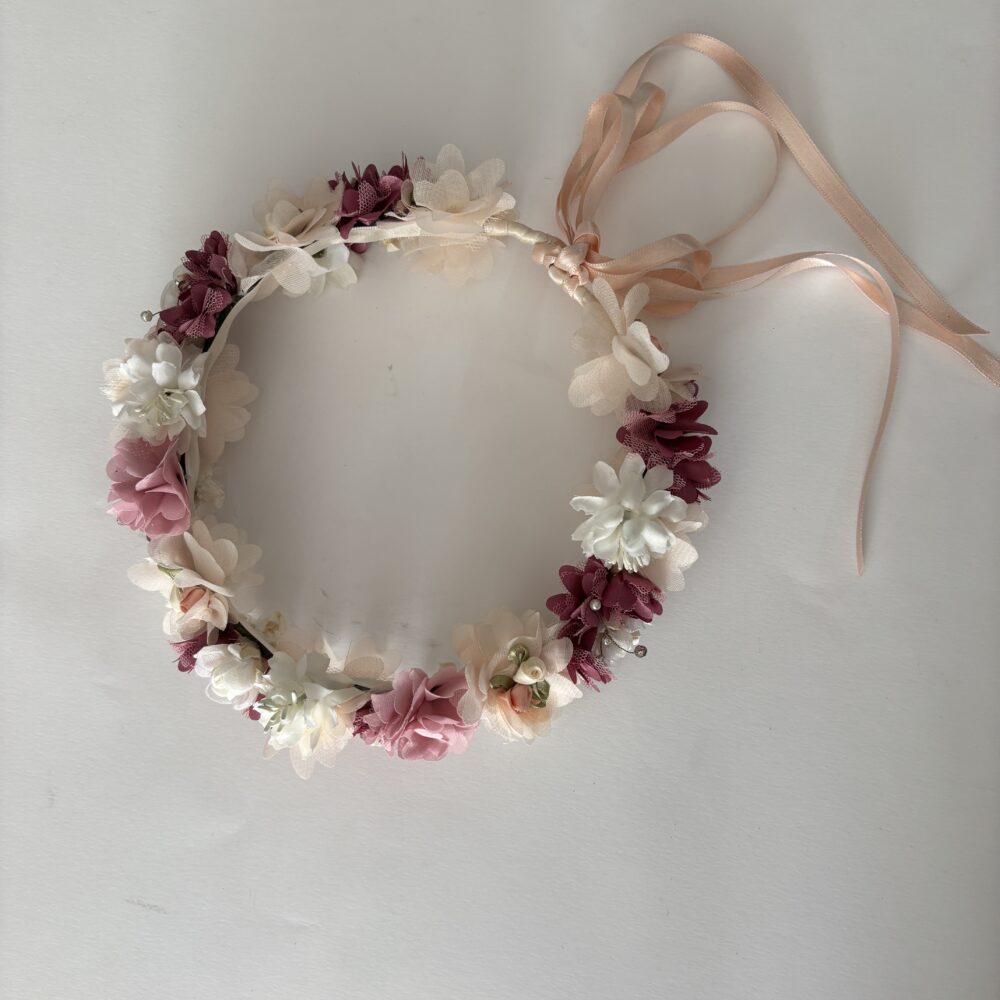 Tiara com flores personalizada
